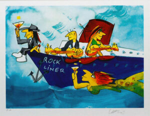 Udo Lindenberg - ROCKLINER - Original Grafik - handsigniert