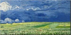 Vincent van Gogh - Weizenfeld unter Gewitterwolken