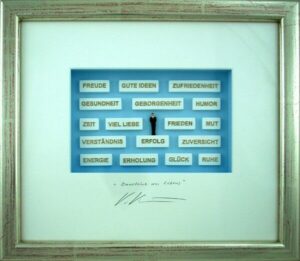 Volker Kühn Bilder - Bausteine des Lebens - Orig. 3D-Bildobjekt