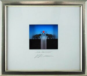 Volker Kühn Bilder - Liebe überwindet - orig. 3D-Bildobjekt