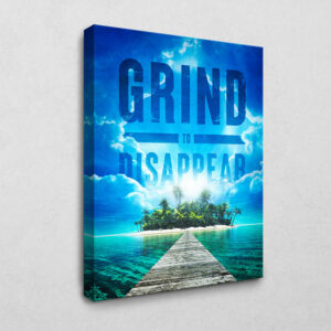 Grind to disappear 105 x 140 cm