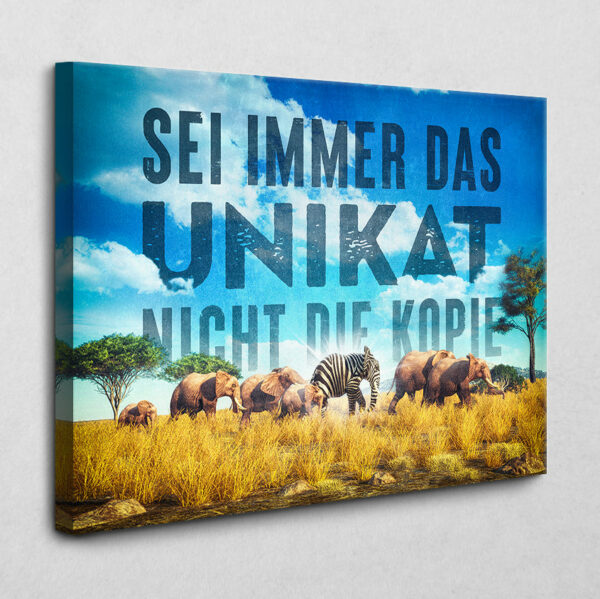 Sei das Unikat 140 x 105 cm
