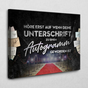 Autogramm 140 x 105 cm