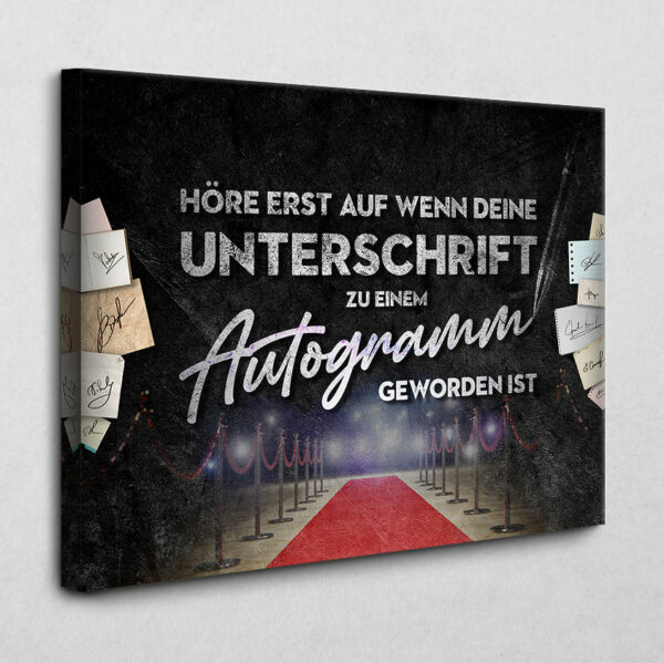 Autogramm 140 x 105 cm