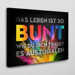 Das Leben ist bunt 105 x 140 cm