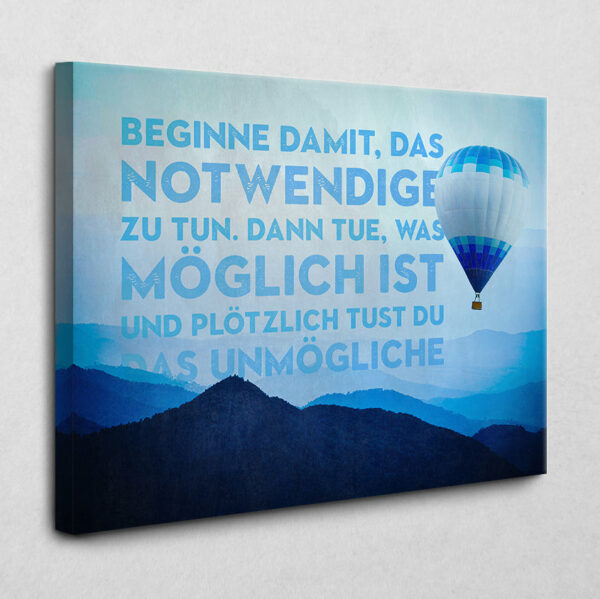 Tue das Notwendige 105 x 140 cm