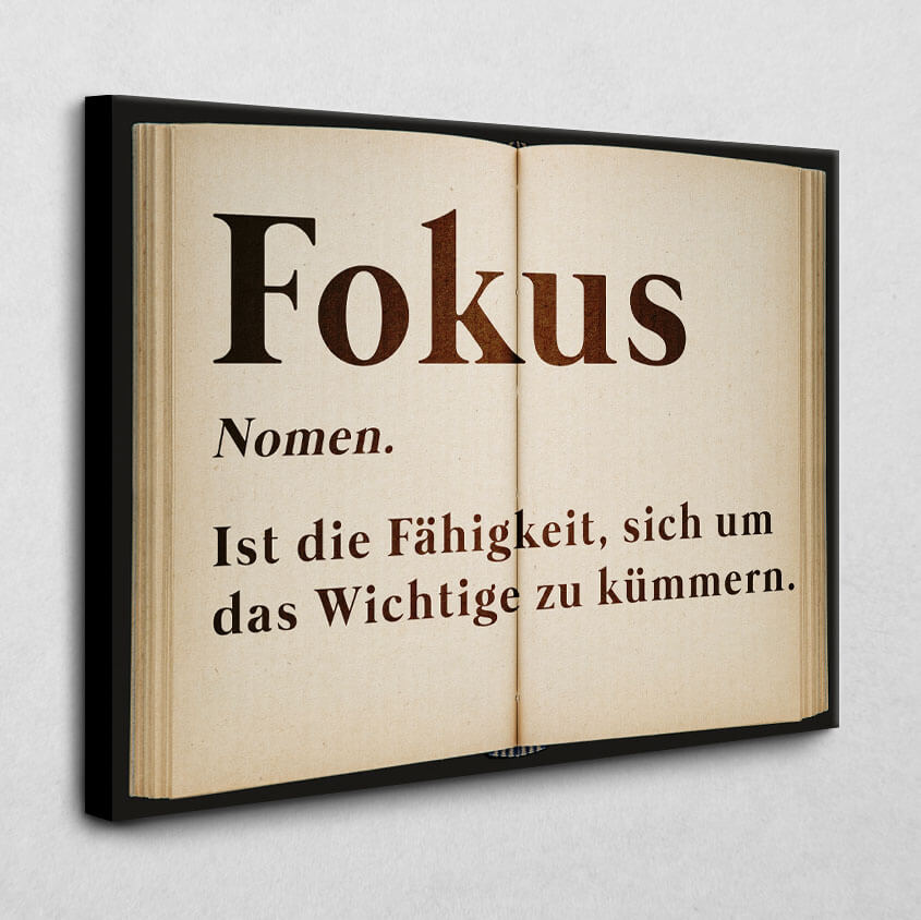 Buch des Fokus 140 x 105 cm 4 cm
