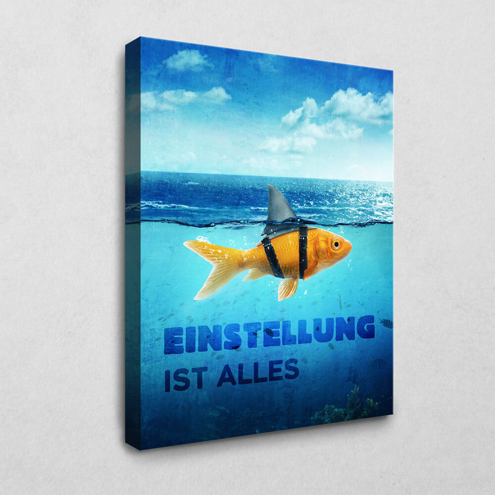 Einstellung ist alles 105 x 140 cm 4 cm