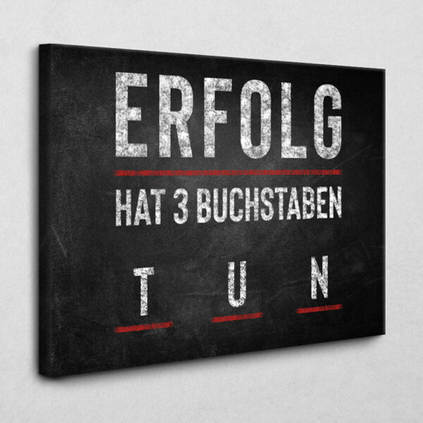 Erfolg hat 3 Buchstaben 140 x 105 cm 4 cm