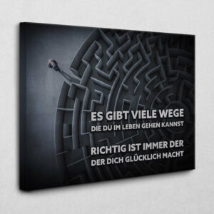 Viele Wege zum Glück 140 x 105 cm 4 cm