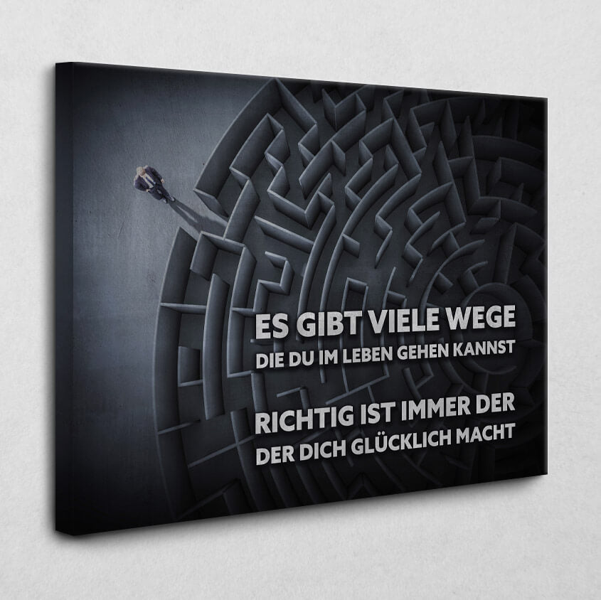 Viele Wege zum Glück 140 x 105 cm 4 cm