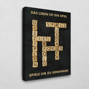 Das Leben ist ein Spiel 120 x 80 cm