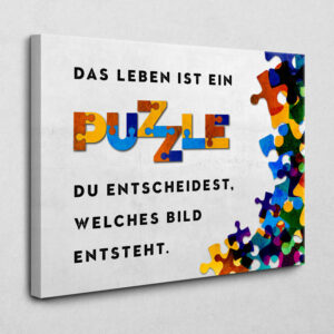 Das Leben ist ein Puzzle 120 x 80 cm