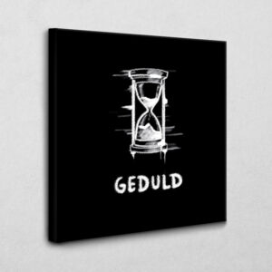 Geduld Icon Deutsch schwarz