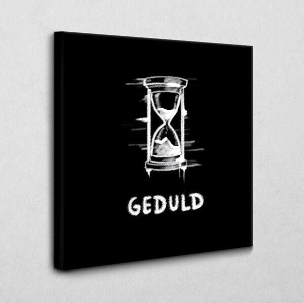 Geduld Icon Deutsch schwarz