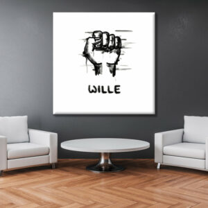 Wille Icon weiß 100 x 100 cm