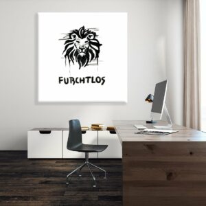 Furchtlos Icon Deutsch weiß