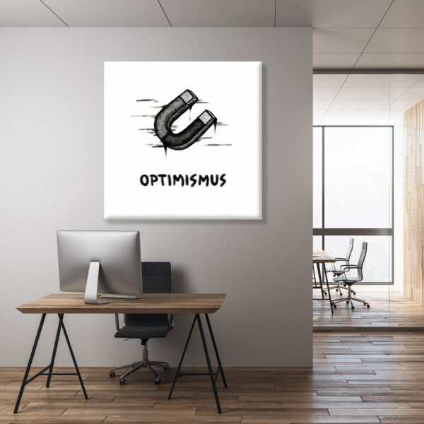 Optimismus Icon Deutsch weiß