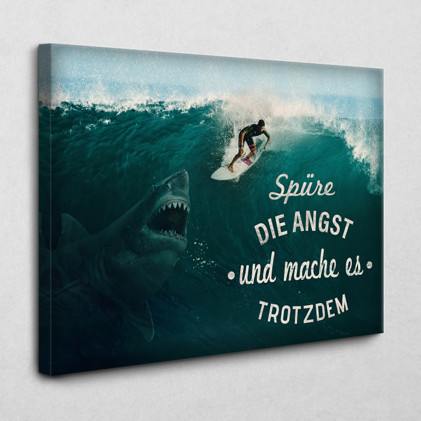 Spüre die Angst 140 x 105 cm 4 cm