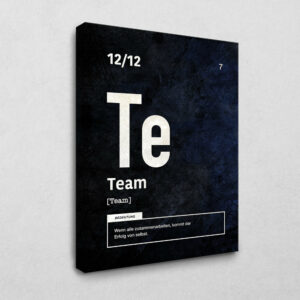 Periodensystem - Team 105 x 140 cm 4cm