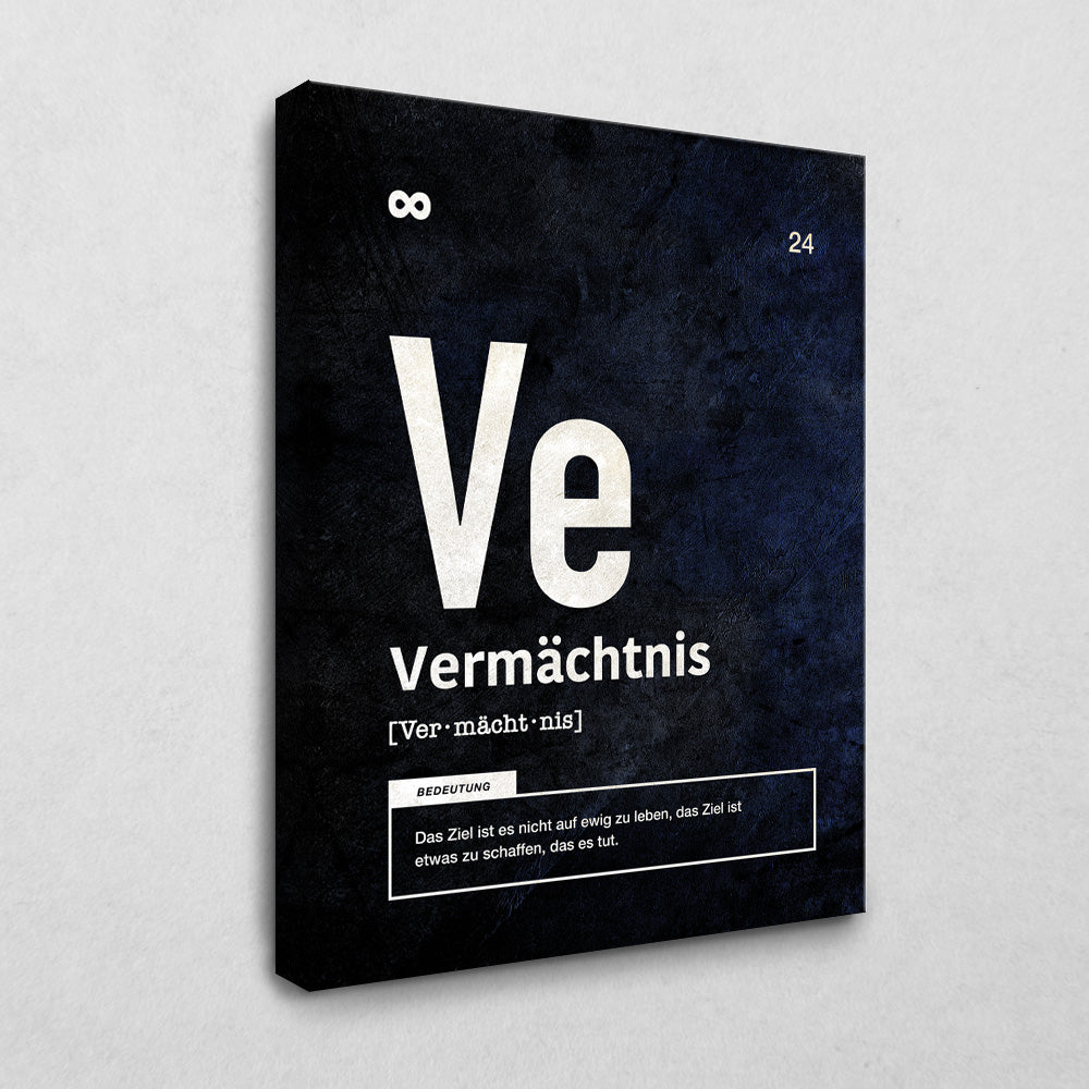 Periodensystem - Vermächtnis 105 x 140 cm 4cm