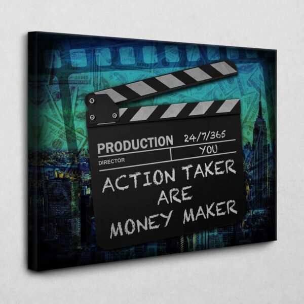 Action Taker (bunt) 120 x 80 cm