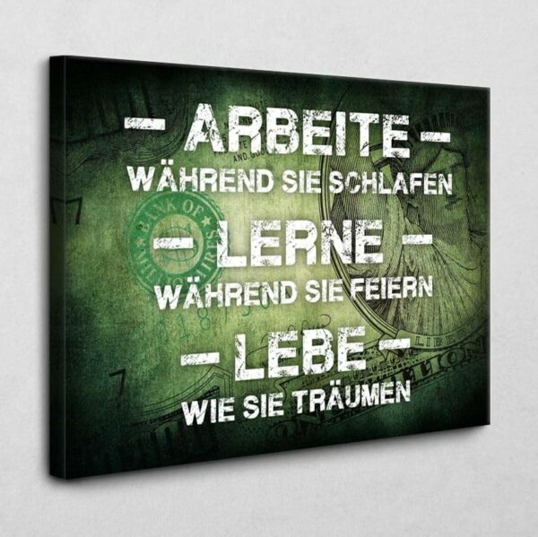Arbeite während sie schlafen 140 x 105 cm 4 cm