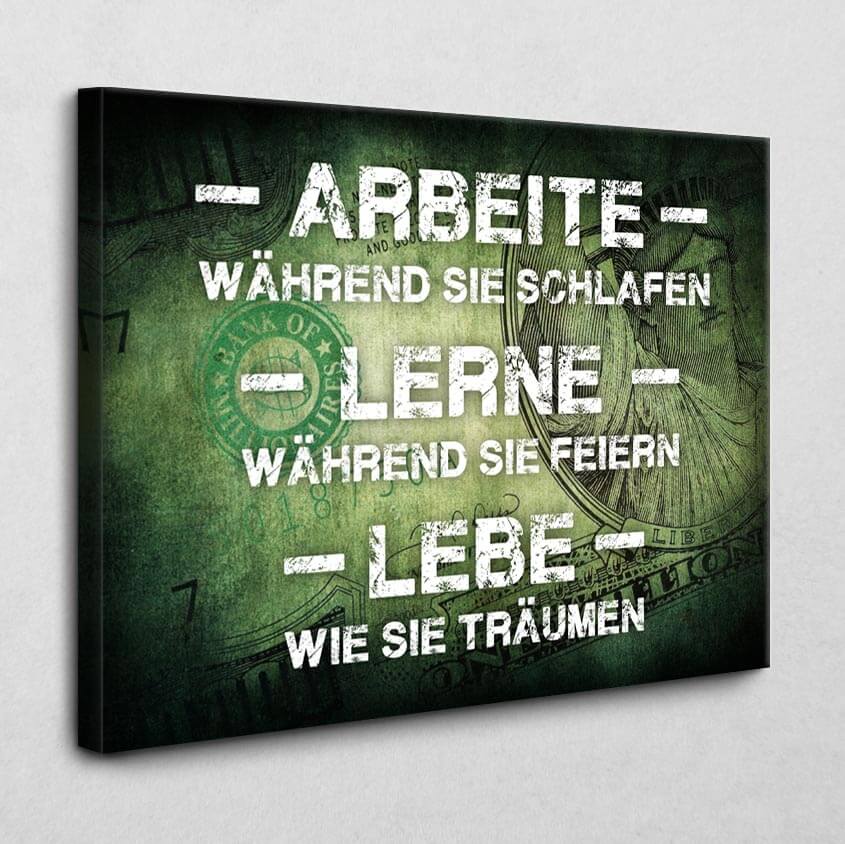 Arbeite während sie schlafen 140 x 105 cm 4 cm