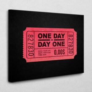 One day or day one 140 x 105 cm 4 cm