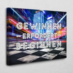 Gewinnen erfordert beginnen 120 x 80 cm