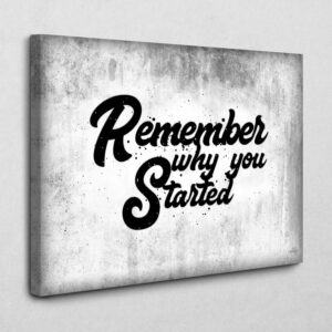 Know your WHY 140 x 105 cm
