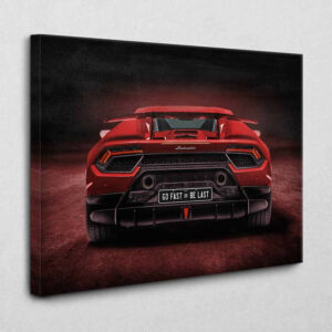 Be fast or be last 120 x 80 cm
