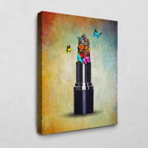 Butterfly Lipstick 120 x 80 cm