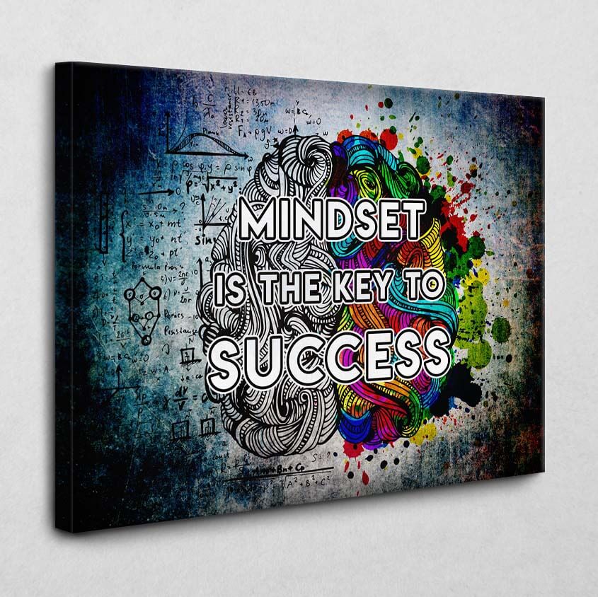 Mindset is Key 140 x 105 cm 4 cm
