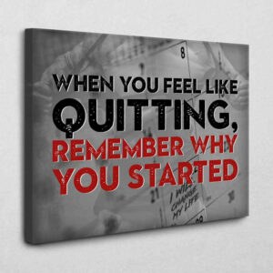 Don't quit! 120 x 80 cm