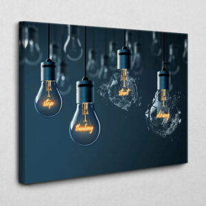 Stop thinking start doing 140 x 105 cm