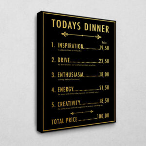 Today's Dinner 80 x 120 cm
