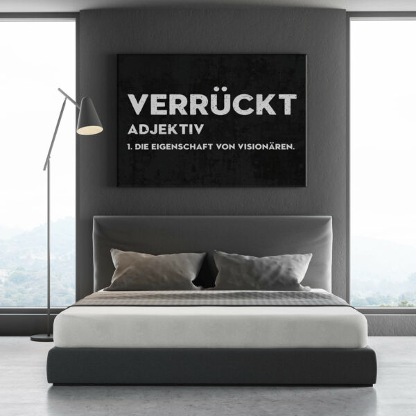 Verrückt 60 x 40 cm