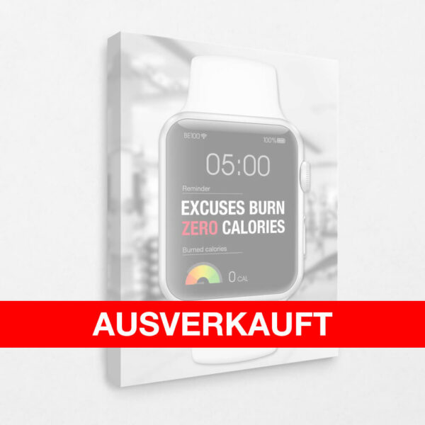 Excuses burn zero Calories 120 x 80 cm