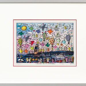 James Rizzi - CRUISE ME TO ISTANBUL - Original 3D Bild HANDSIGNIERT