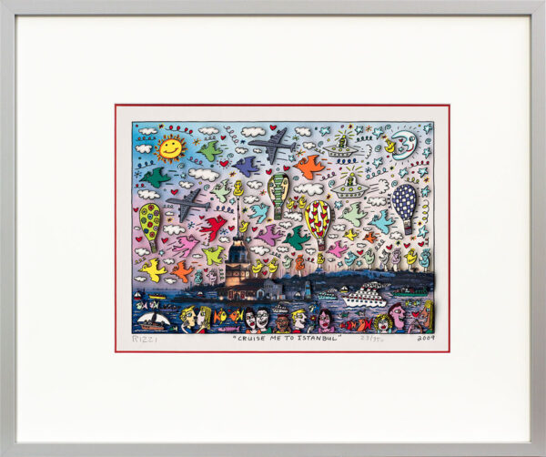 James Rizzi - CRUISE ME TO ISTANBUL - Original 3D Bild HANDSIGNIERT