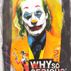 Thomas Jankowski - JOKER - WHY SO SERIOUS - 50x70cm - Original Mischtechnik (Uni...