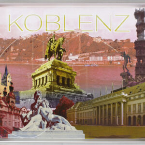 Koblenz Collage - Version in Rot