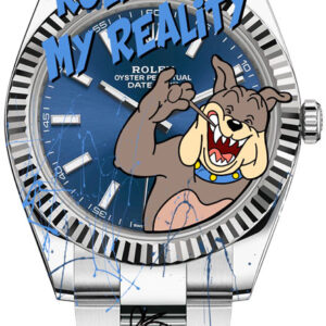 SKYYLOFT - Watch Spike Datejust - Rolex is my reality - Original Wandbild auf Ac...