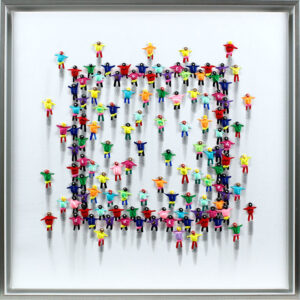 JUAN ALIAGA - ZUSAMMENHALT - 3D-Originalgemälde