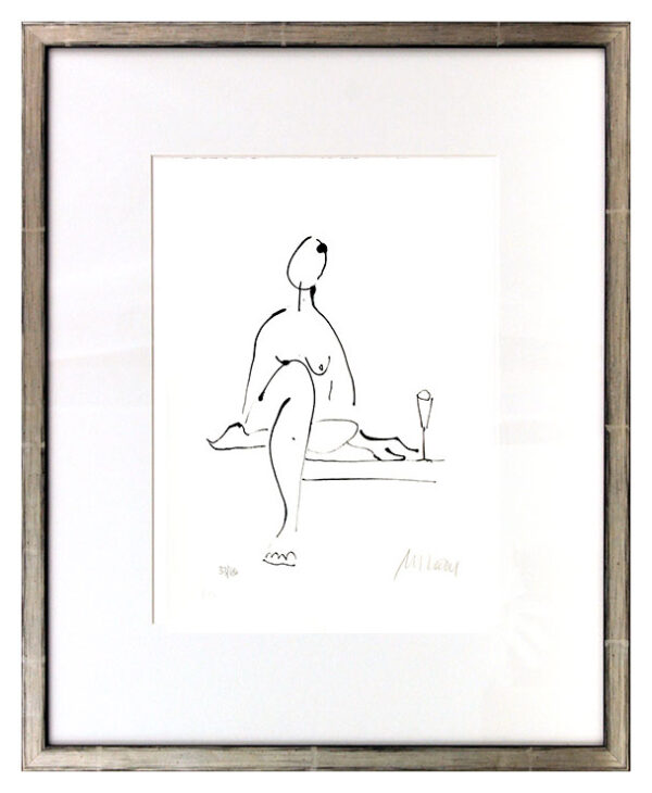 Armin Mueller-Stahl - Akt mit Wein Original Lithographie - limitiert und handsig...