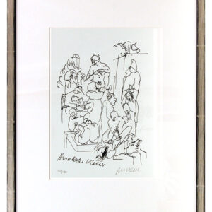 Armin Mueller-Stahl - Auerbachs Keller Original Lithographie - limitiert und han...