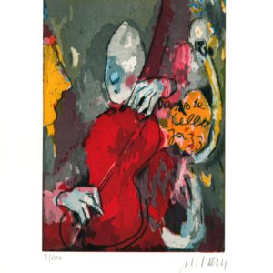 Armin Mueller-Stahl - Das rote Cello - Original Farbradierung - limitiert und ha...