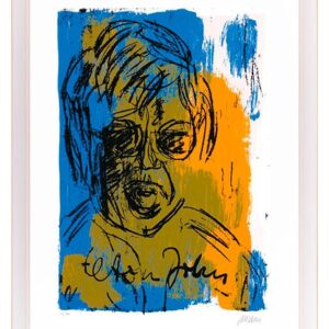Armin Mueller-Stahl - Elton John - Original Siebdruck - limitiert und handsignie...