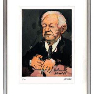 Armin Mueller-Stahl - Helmut Schmidt - Original Radierung - limitiert und handsi...